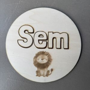 Naambordje rond/vierkant