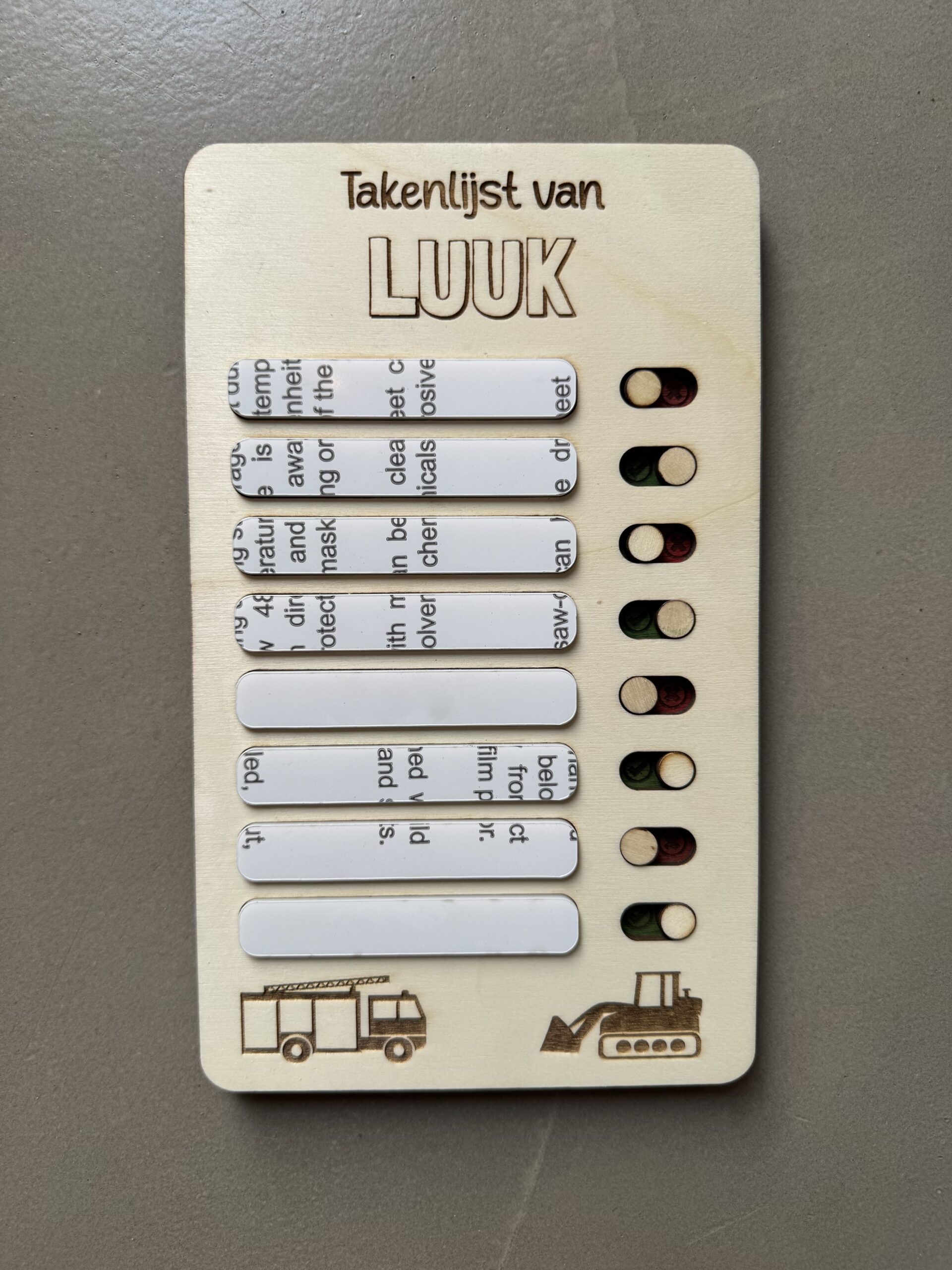 Takenplanner met aanpasbare naam - Afbeelding 2